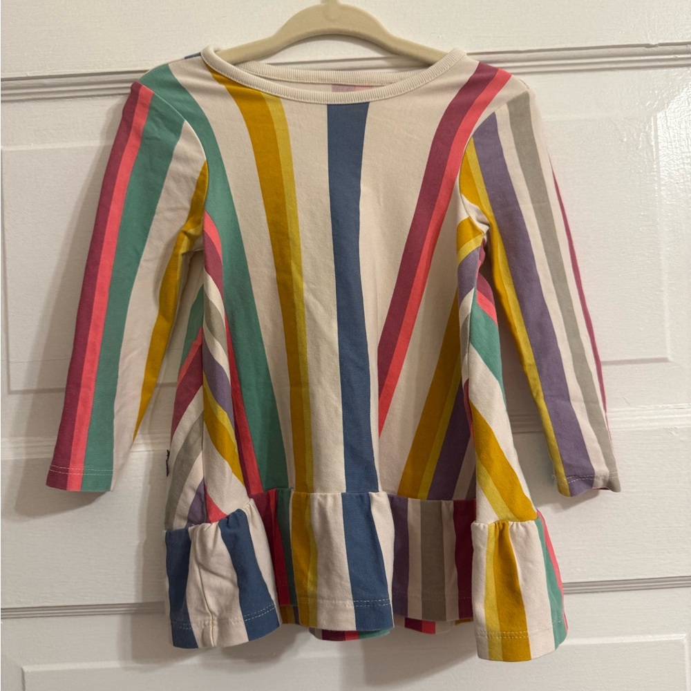 Colorful Striped Baby Dress Tea Collection
